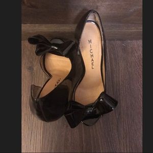 Micheal Black Patent Leather High Dress Heels.